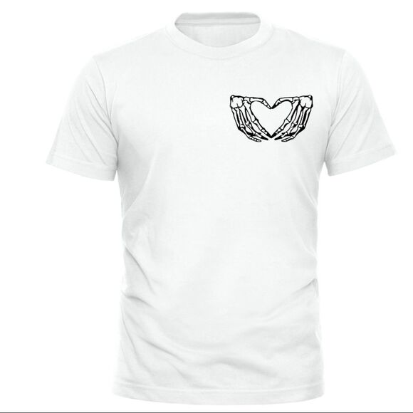 Skeleton Heart Tee, Unisex, Size Small-3XL - Picture 5 of 7